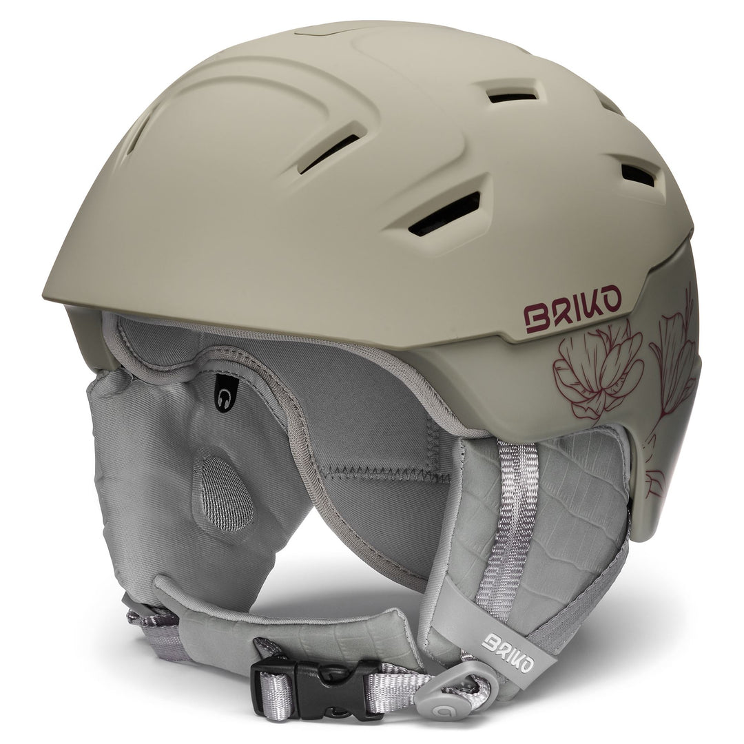 Women’s Green and Beige Ski Helmet with Anti-Fog Ventilation 01