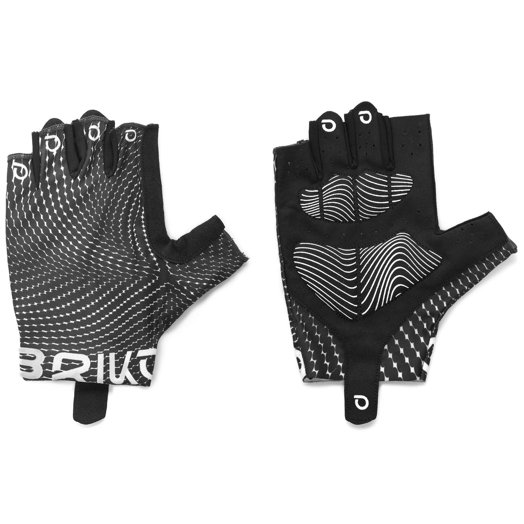 Unisex Black and White Cycling Gloves with Padding and Ventilation 01