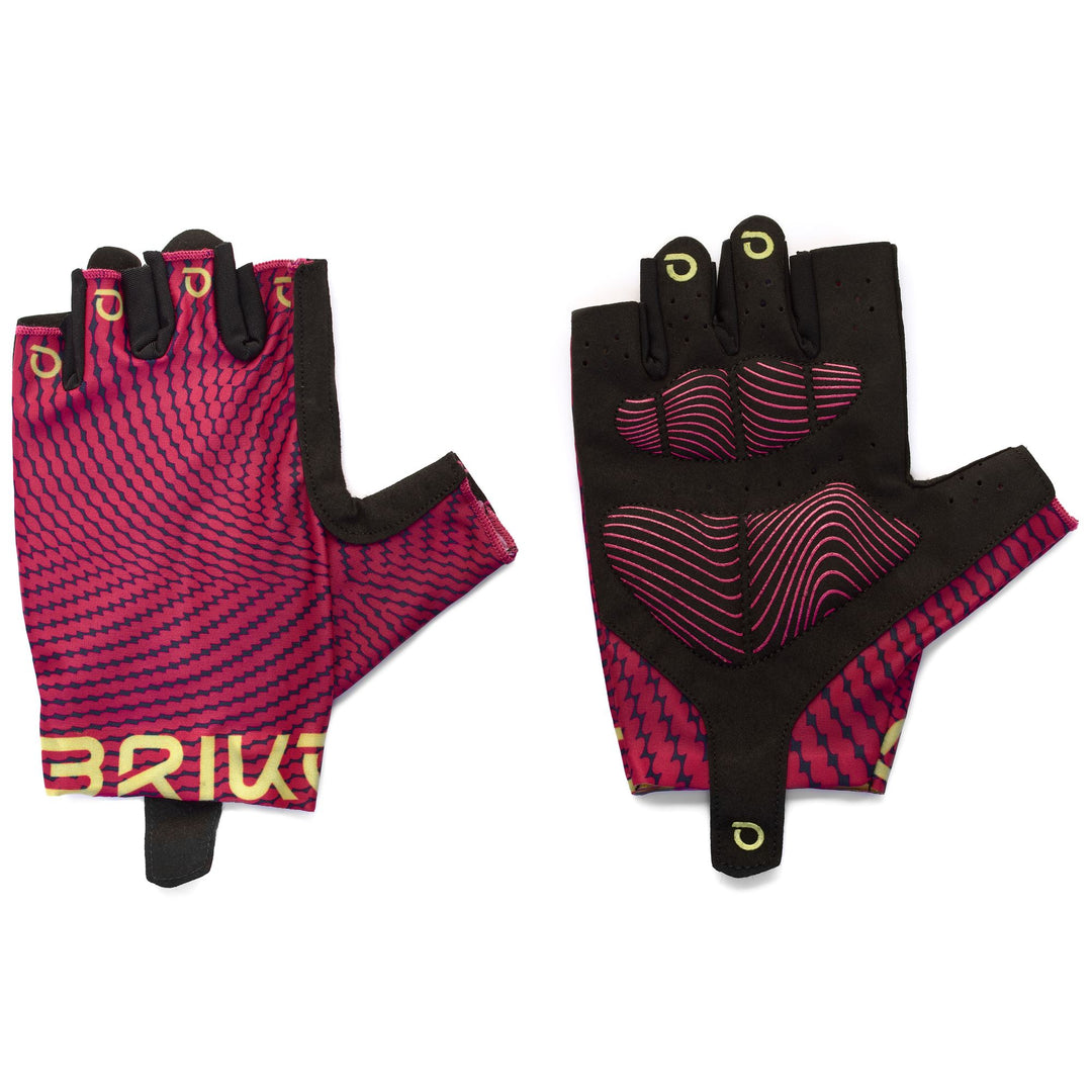 Unisex Pink and Blue Cycling Gloves with Light Padding 01