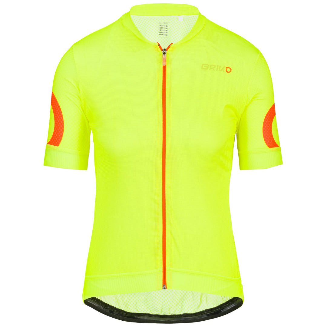 Maillot de cyclisme vert citron pour homme, conçu pour la performance active 01