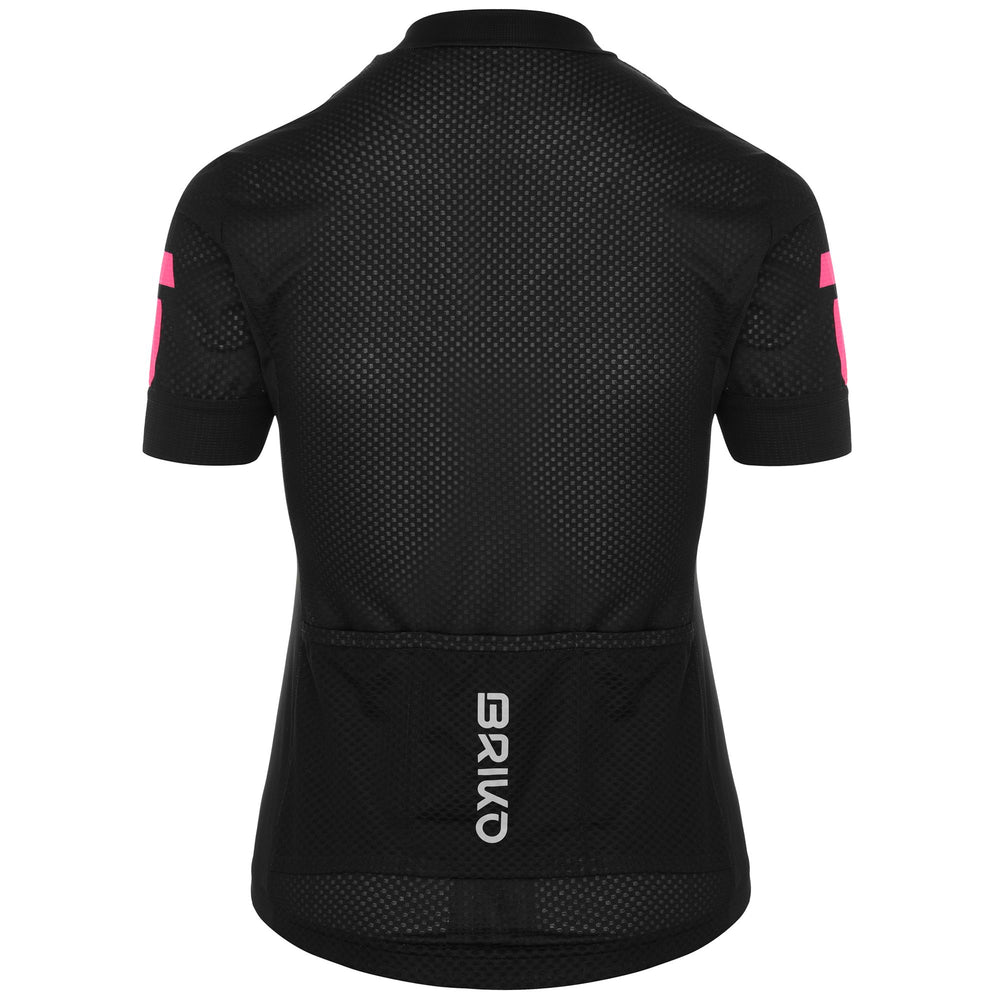 Black Woman's Cycling Jersey with Quick-Drying and Reflective Features 02