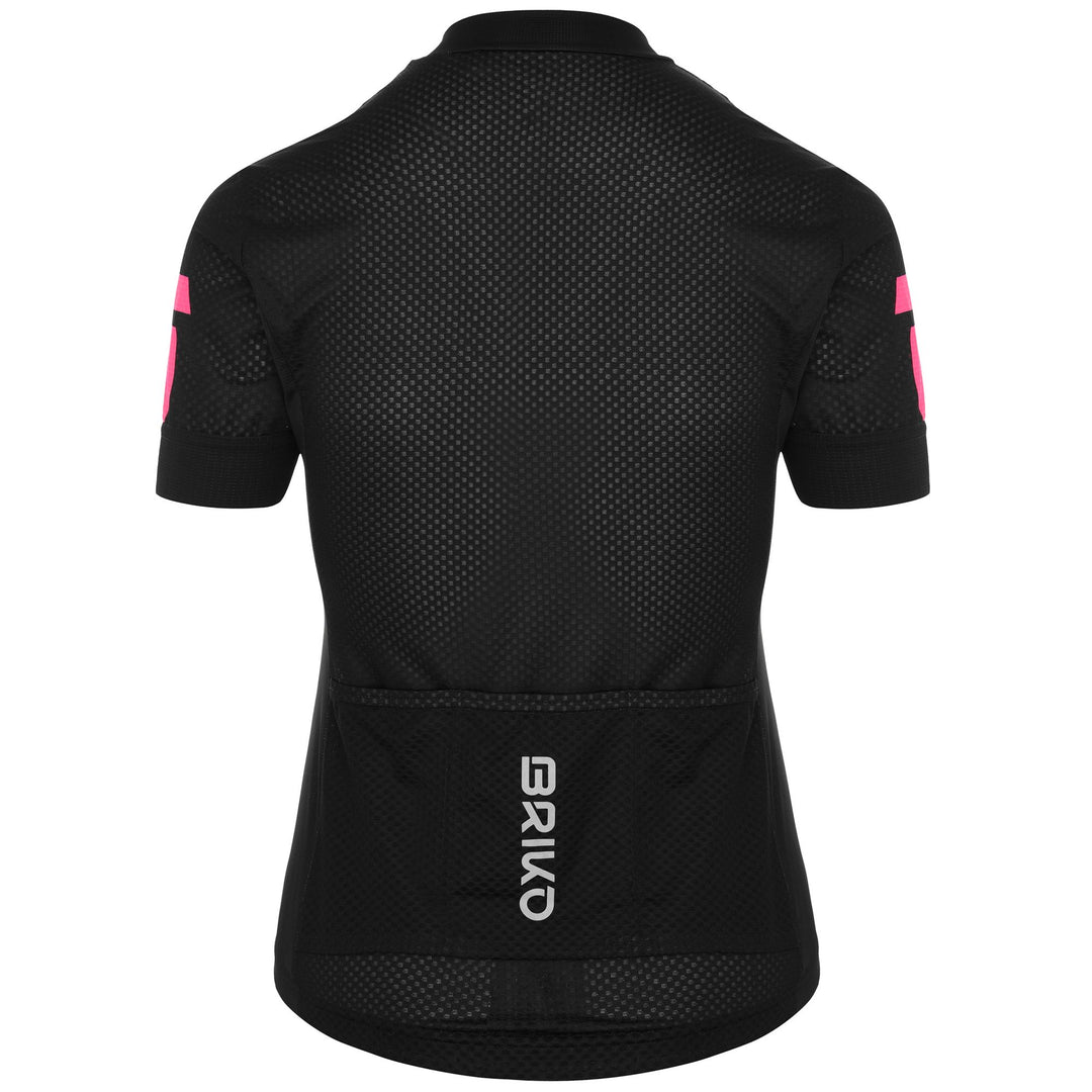 Black Woman's Cycling Jersey with Quick-Drying and Reflective Features main