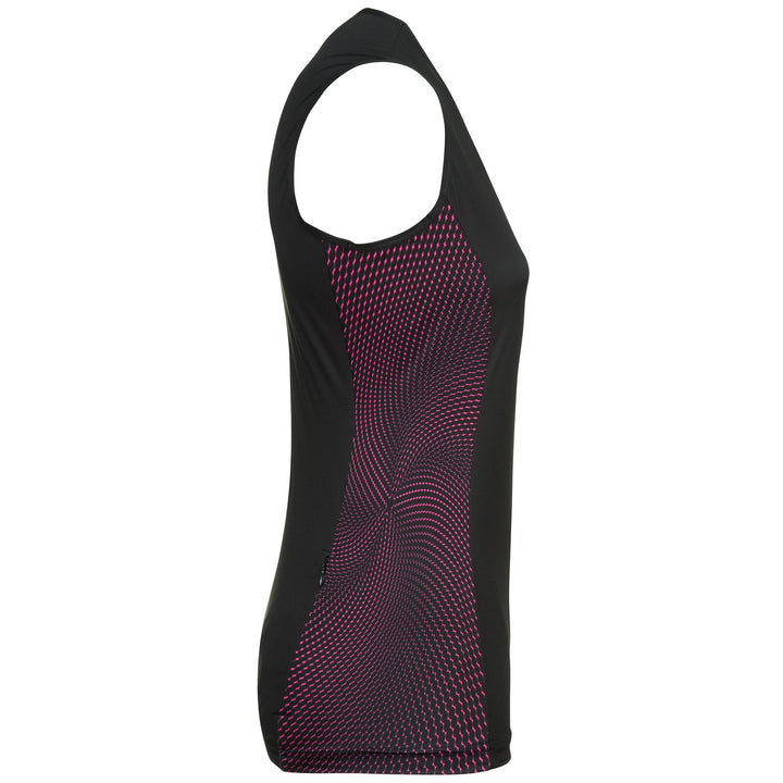 Maillot de cyclisme noir pour femme, conçu pour la performance et le fitness. 2