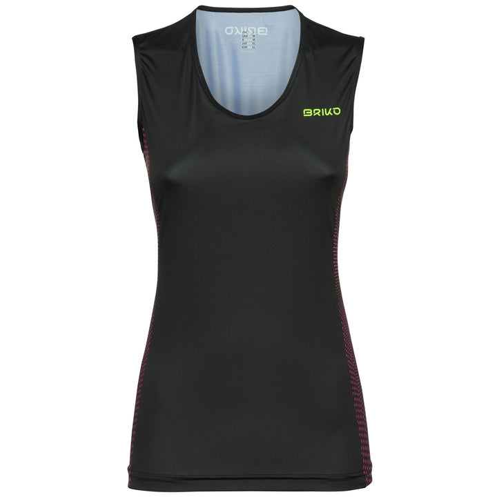 Maillot de cyclisme noir pour femme, conçu pour la performance et le fitness. 1