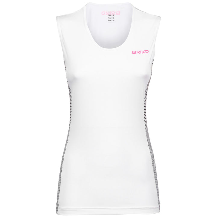 White Women's Cycling Jersey for Performance Activities 1