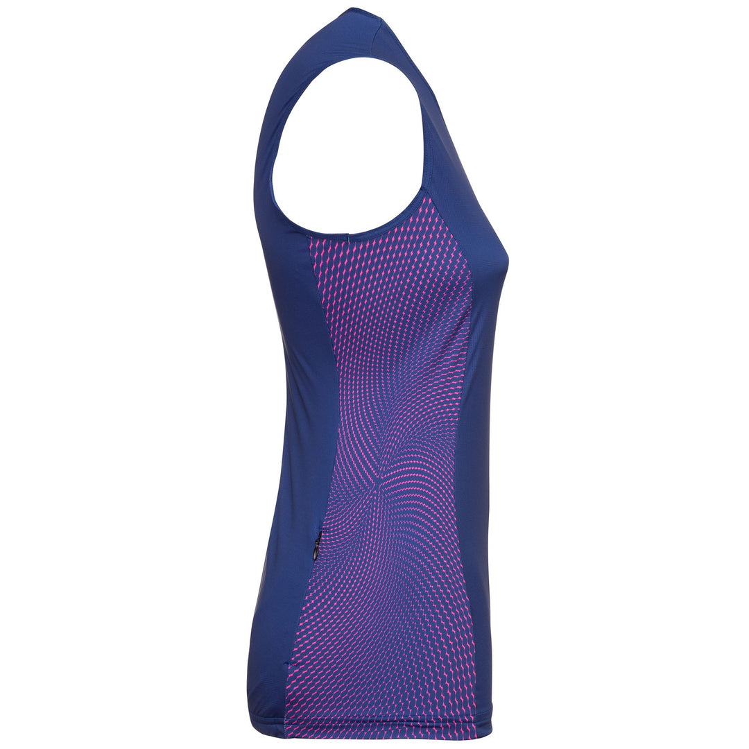 Maillot de cyclisme bleu pour femme, respirant et ergonomique main