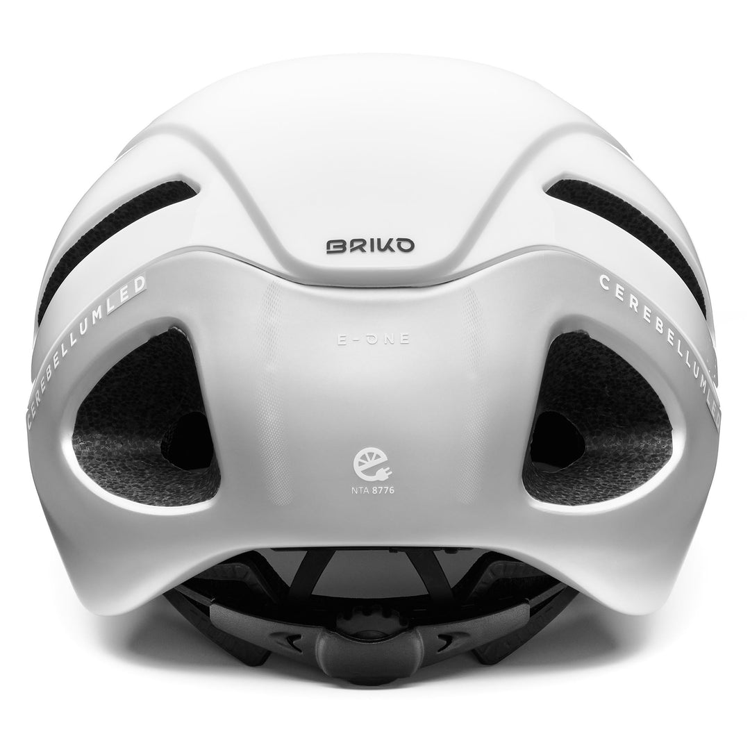 Unisex White Urban Cycling Helmet with Rechargeable LED Lights main