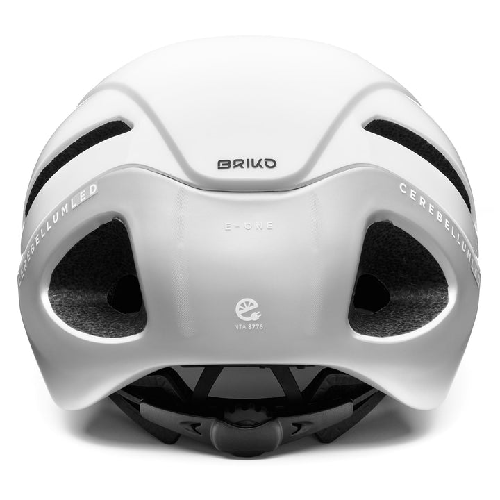 Unisex White Urban Cycling Helmet with Rechargeable LED Lights 3