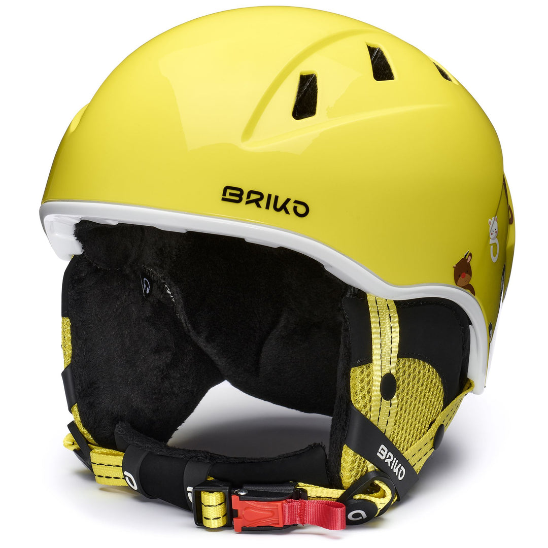 Casco da sci giallo per bambini 01