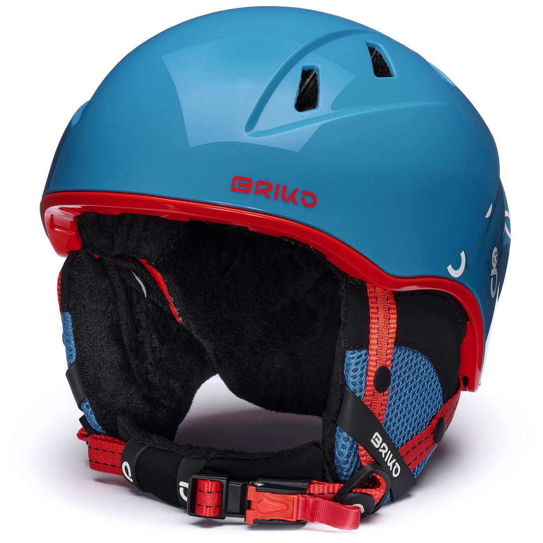 Casco da sci blu e rosso per bambini, per giovani atleti 01