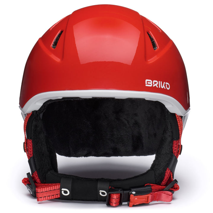 Kid’s Red and White Ski Helmet 3