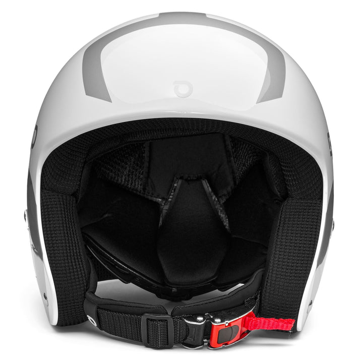 Kid's Grey and White Ski Helmet 3