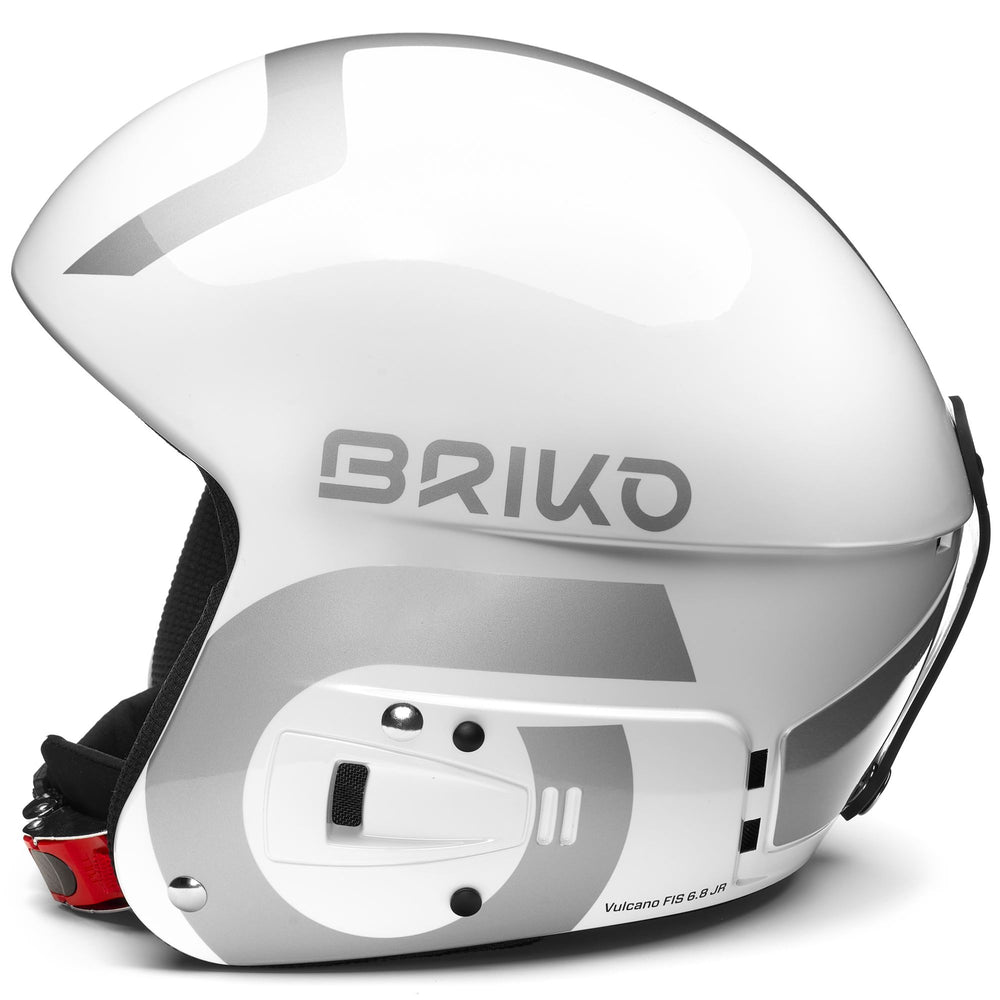 Casco da sci grigio e bianco per bambini, ideale per i giovani sciatori 02