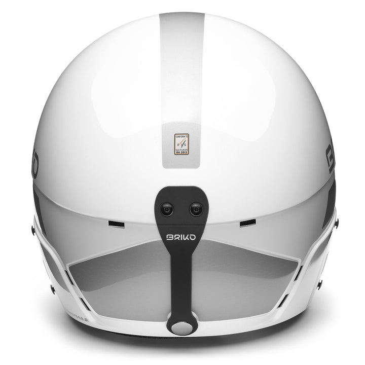 Kid's Grey and White Ski Helmet 4