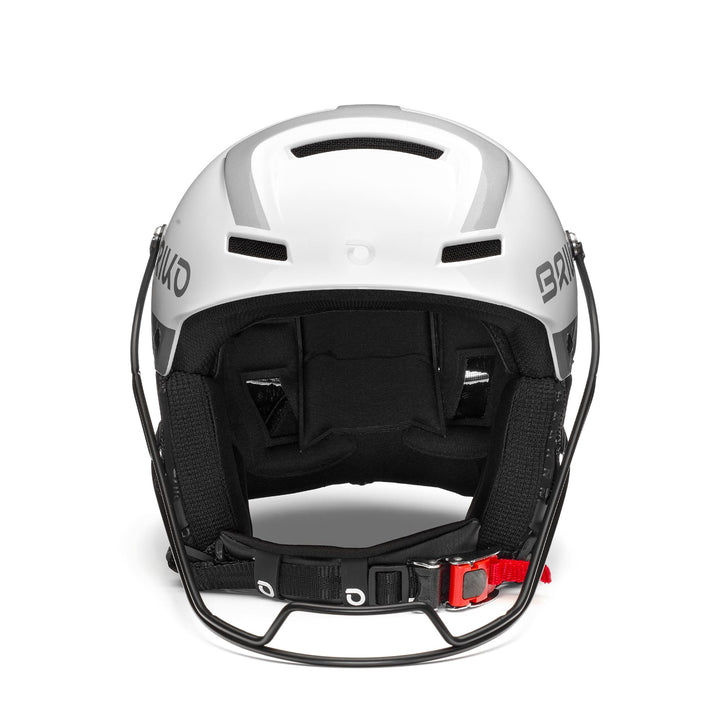 Casco da sci unisex grigio e bianco con sistema di ventilazione 3