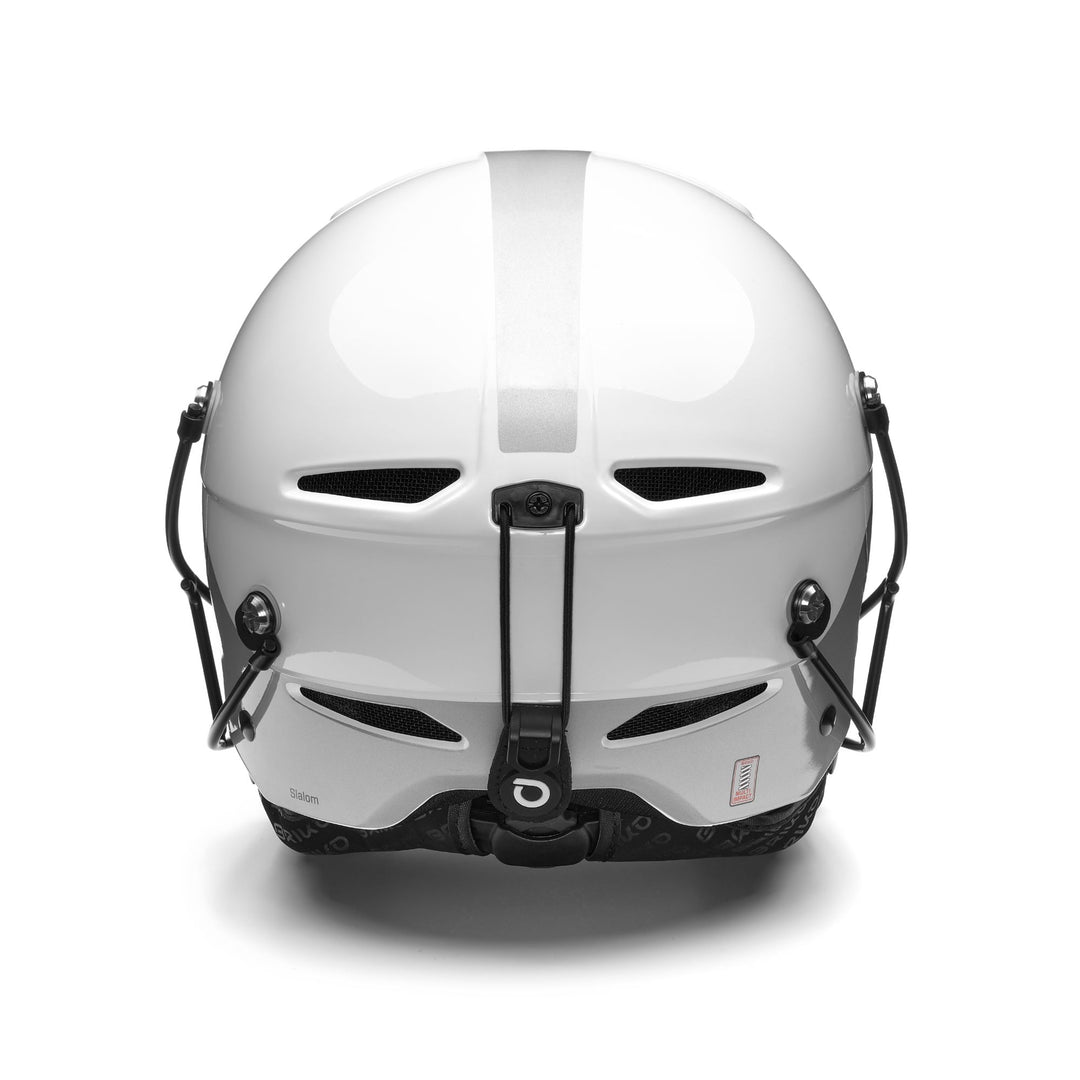 Unisex Grey and White Ski Helmet with Ventilation System main