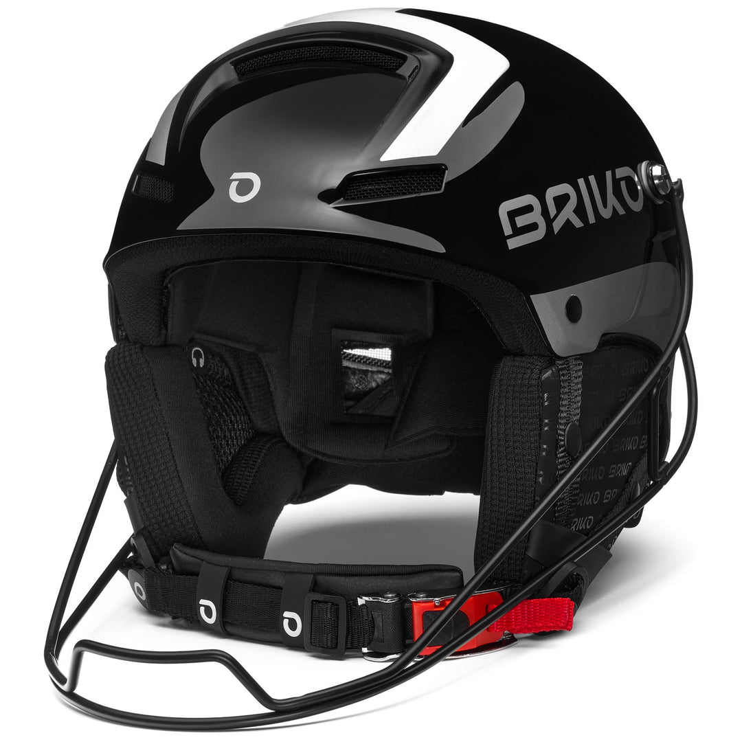 Casco da sci unisex nero e argento con imbottitura in memory foam 01