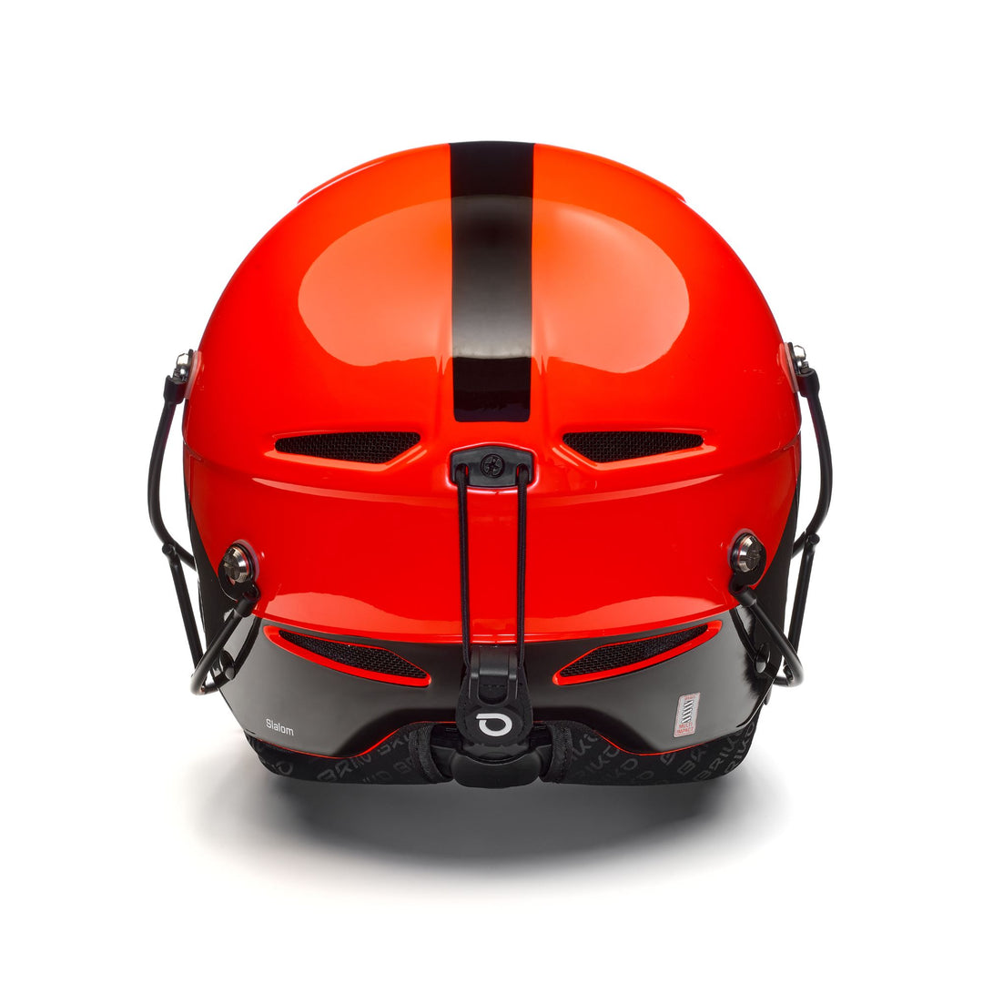 Casque de ski orange unisexe avec rembourrage en mousse à mémoire de forme et mentonnière main