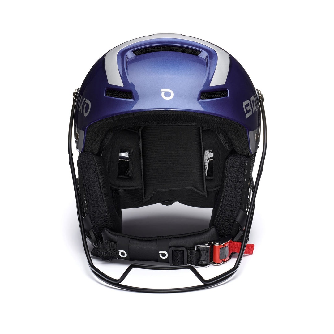 Unisex Blue and Silver Ski Helmet with Memory Foam Padding main