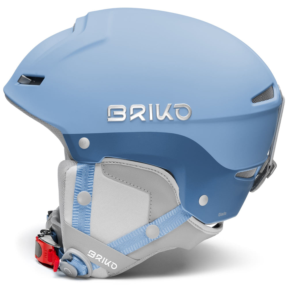 Woman Blue Ski Helmet with Ventilation and Memory Foam Padding 02