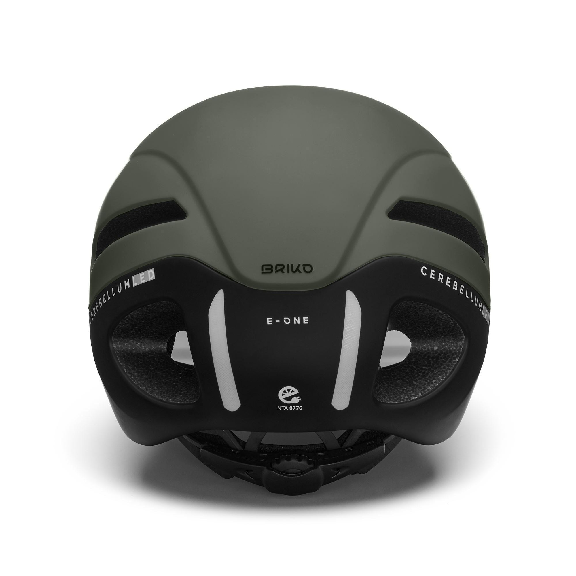 Helmets Unisex E- ONE VISOR Helmet Matt Green Storm Dust - Black