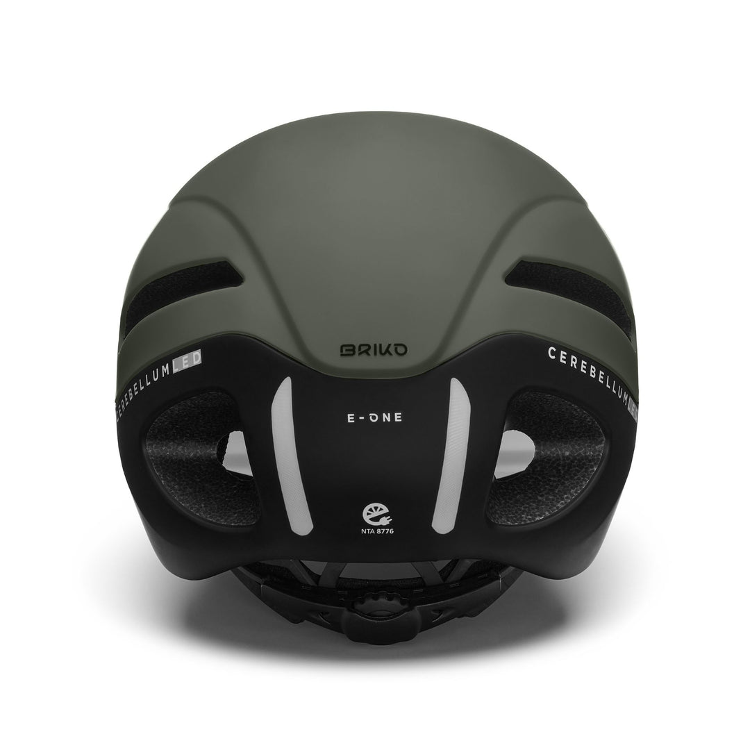 Unisex Grey and Green Urban Cycling Helmet with LED and Removable Lens main