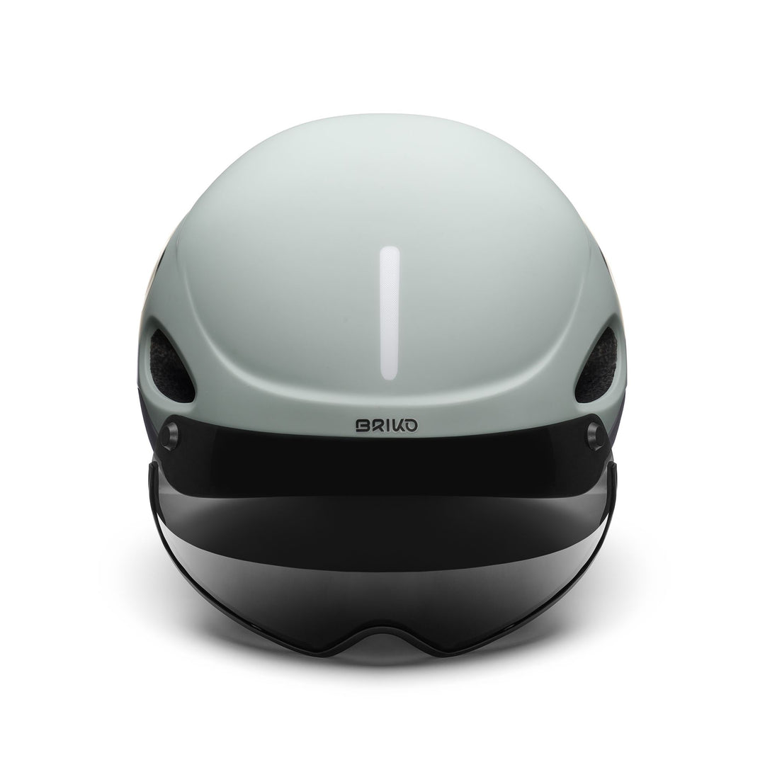 Unisex Grey Urban Cycling Helmet with LED Light and Removable Lens main