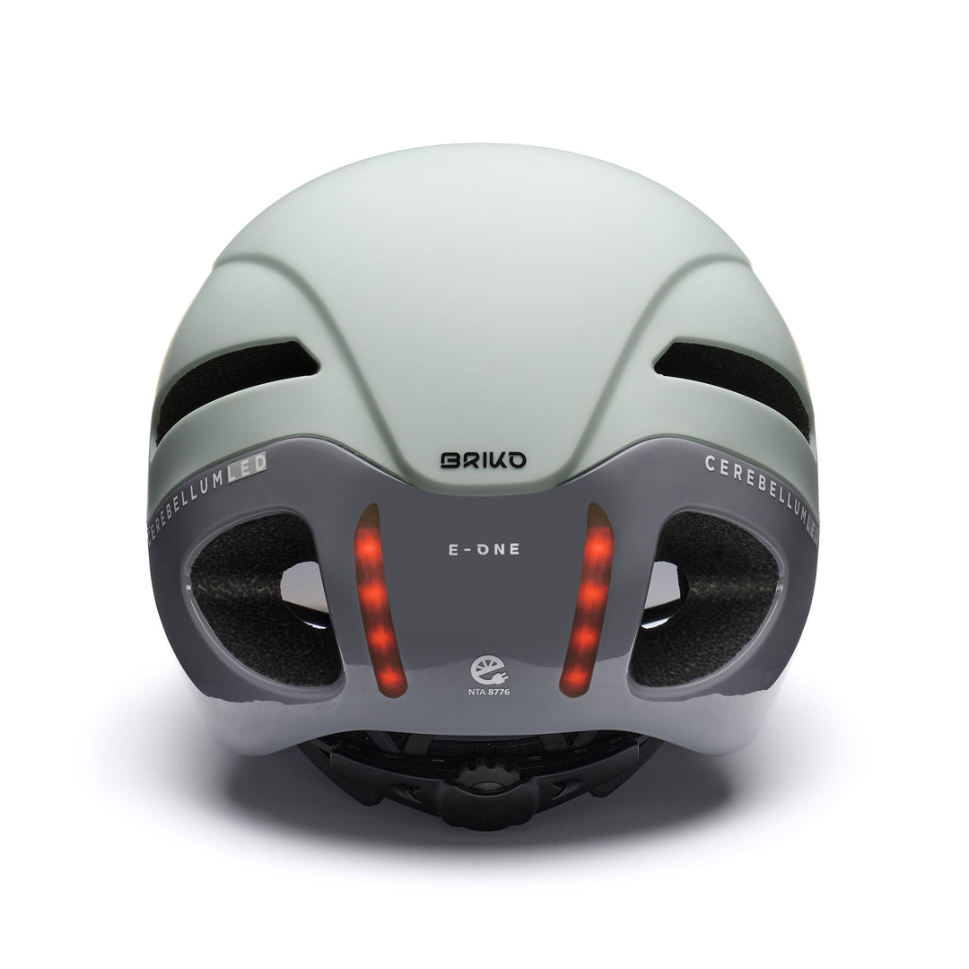 Unisex Grey Urban Cycling Helmet with LED Light and Removable Lens main