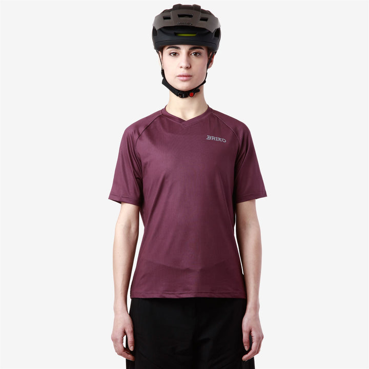 Maillot de cyclisme respirant Violet pour femme, idéal pour la route et le gravel 5