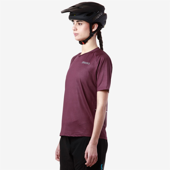 Maillot de cyclisme respirant Violet pour femme, idéal pour la route et le gravel 6
