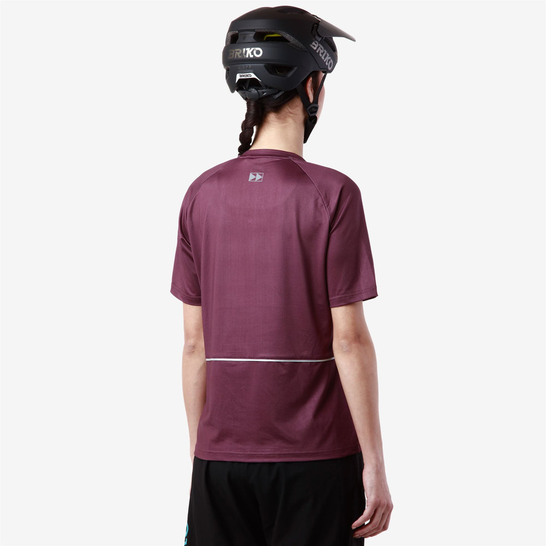 Maillot de cyclisme respirant Violet pour femme, idéal pour la route et le gravel main