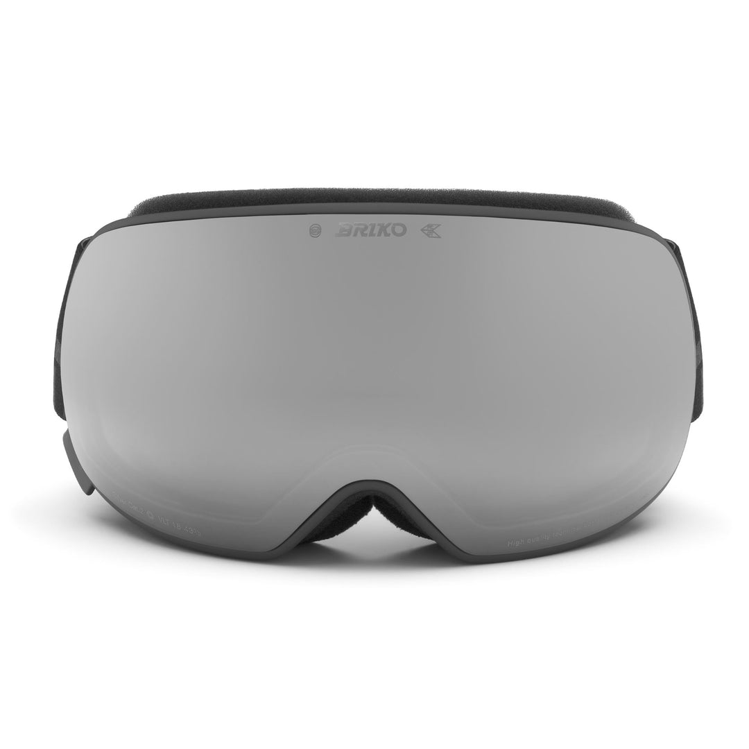 Maschera da sci unisex grigia con protezione antiappannamento e UV 01