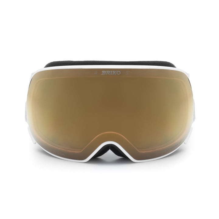 Maschera da sci unisex bianca con protezione antiappannamento e UV 1