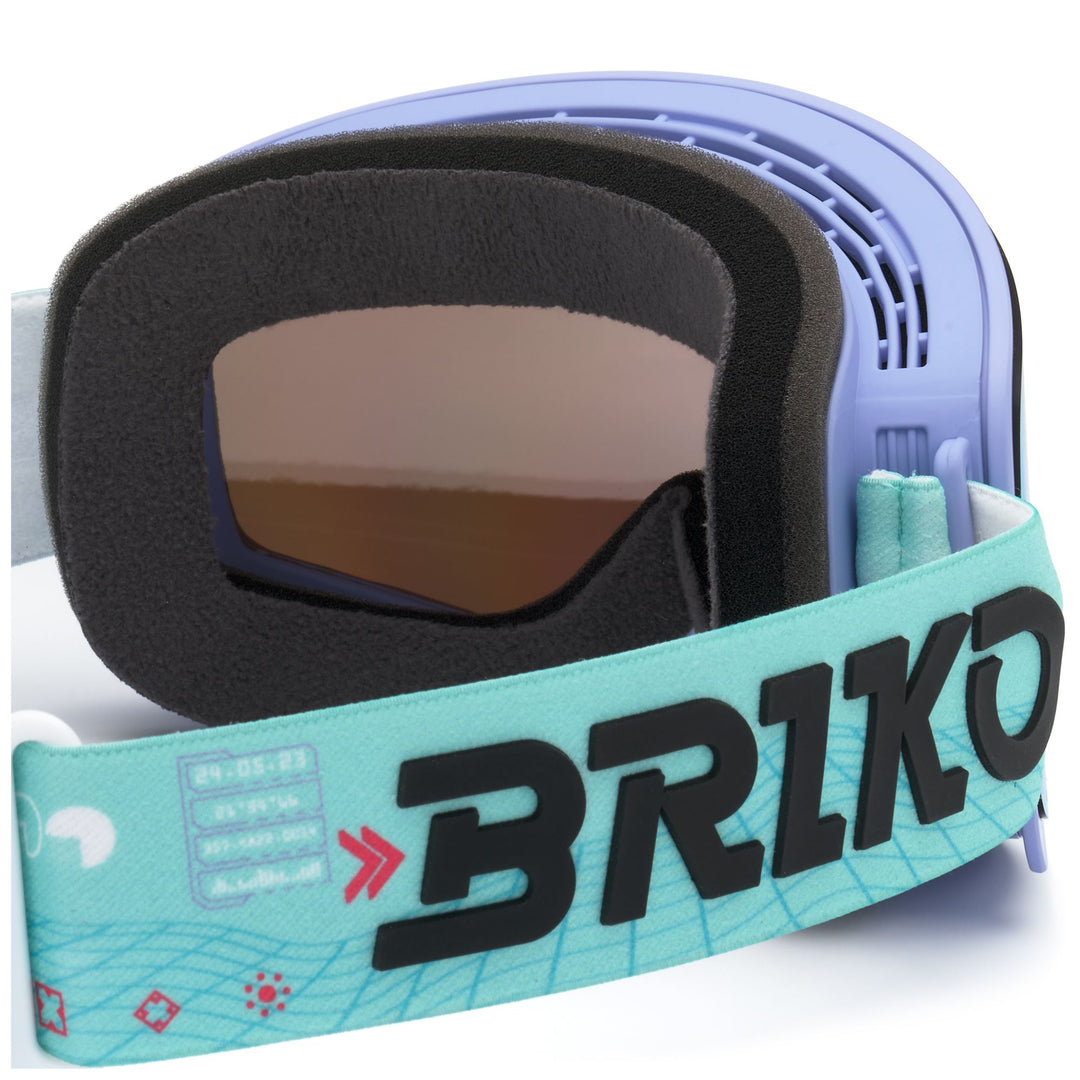 Unisex Blue and Mint Green Ski Goggles with Anti-Fog and UV Protection main