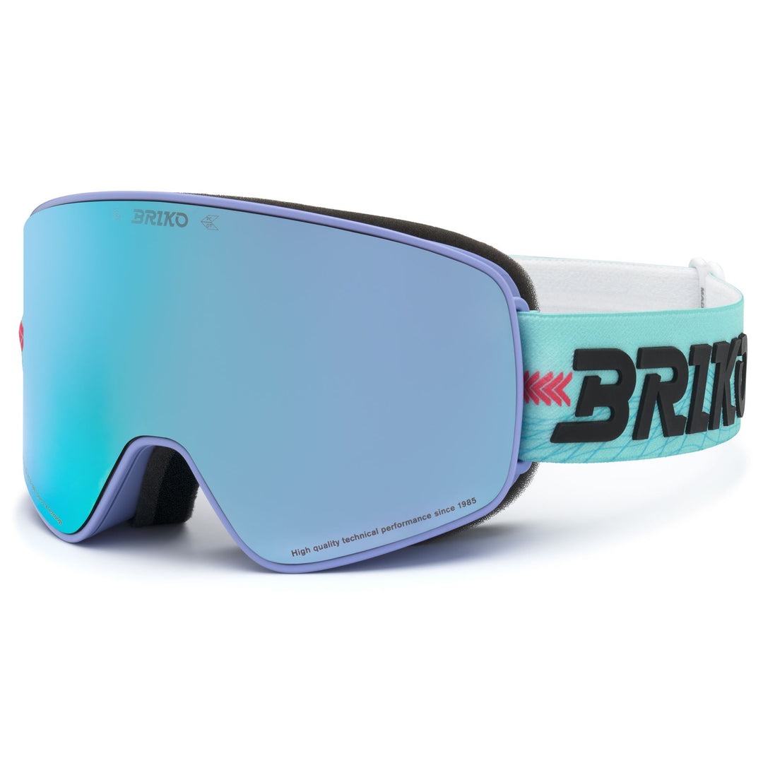 Unisex Blue and Mint Green Ski Goggles with Anti-Fog and UV Protection main