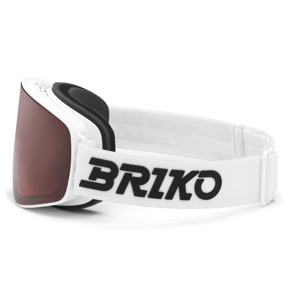 Occhiali da sci unisex bianchi con protezione antiappannamento e UV 02