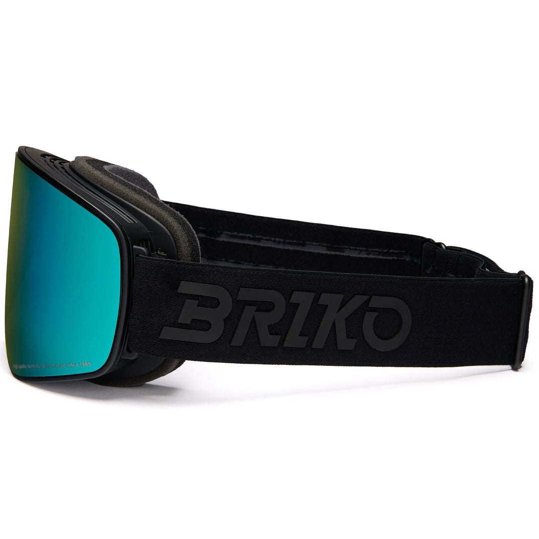 Maschera da sci unisex nera con protezione antiappannamento e UV main