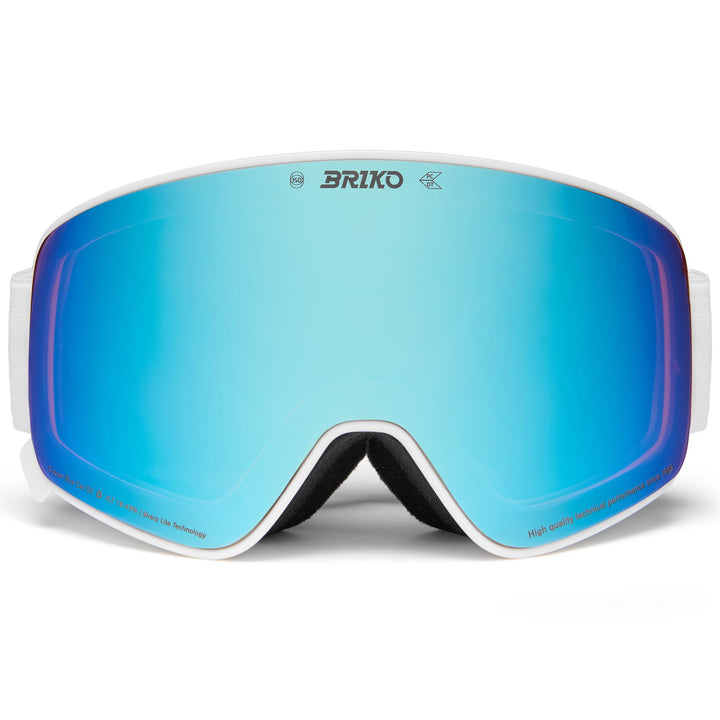 Lunettes de ski blanches unisexes avec traitement antibuée et protection UV 1