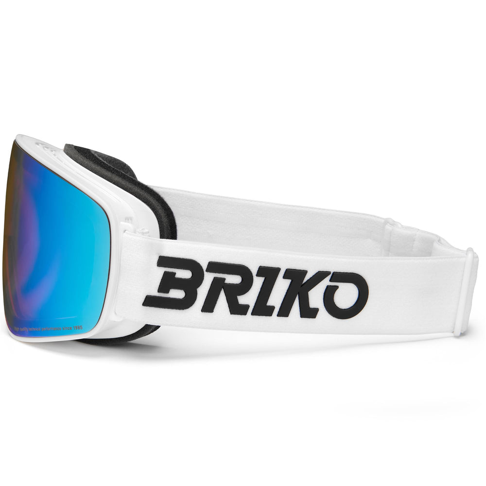 Maschera da sci unisex bianca con protezione antiappannamento e UV 02