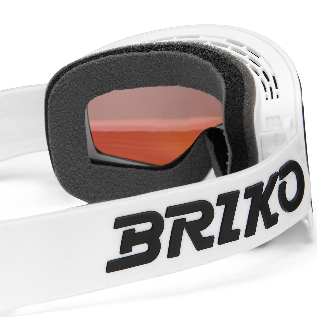 Occhiali da sci unisex bianchi con protezione antiappannamento e UV main