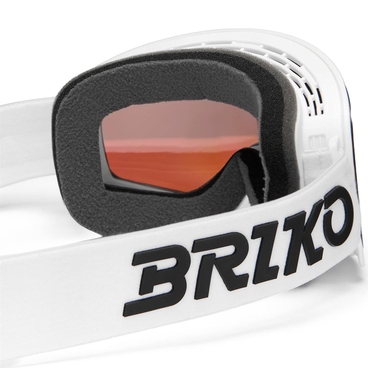 Maschera da sci unisex bianca con protezione antiappannamento e UV 4