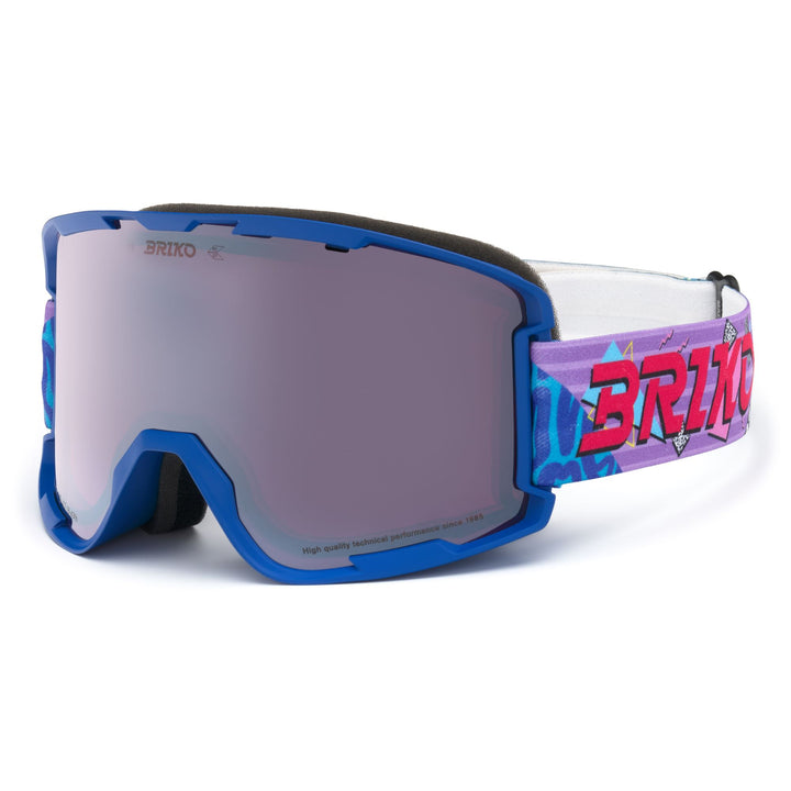 Maschera da sci unisex blu con protezione antiappannamento e UV 3