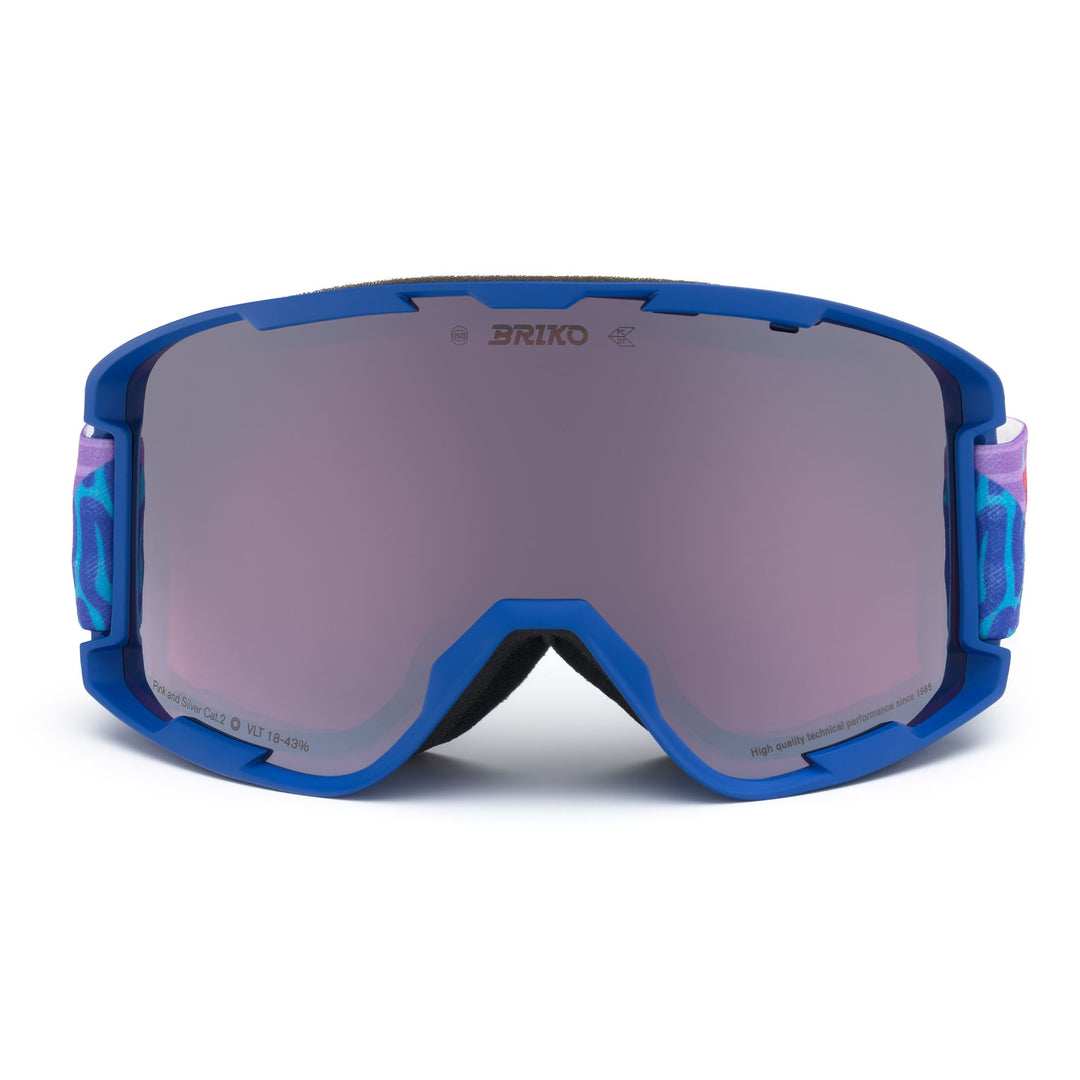 Occhiali da sci unisex blu con protezione antiappannamento e UV 01