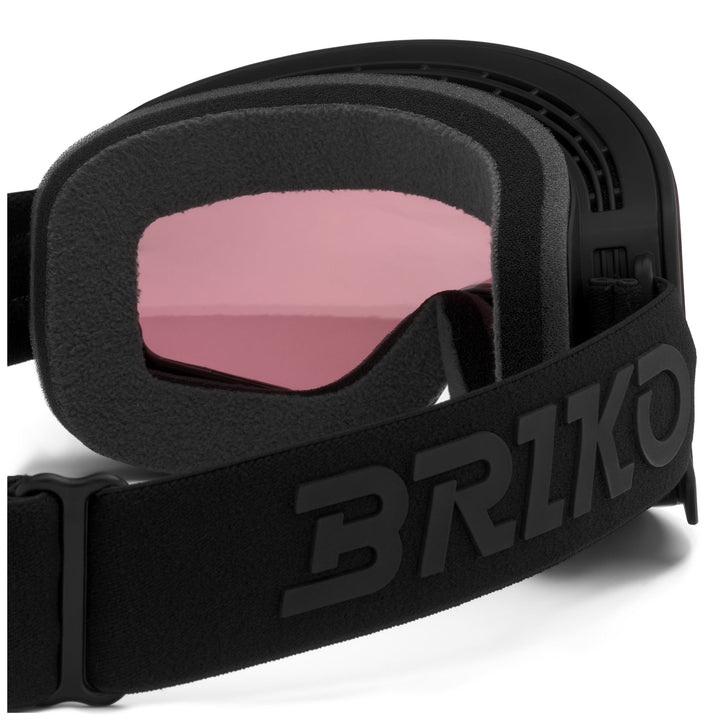 Masque de ski unisexe noir avec protection antibuée et UV 4