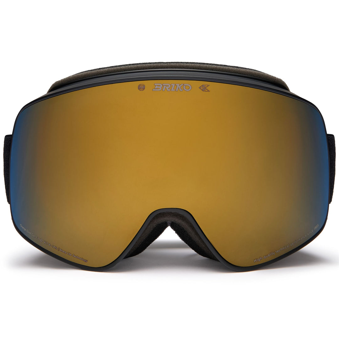 Maschera da sci unisex nera con protezione antiappannamento e UV 01