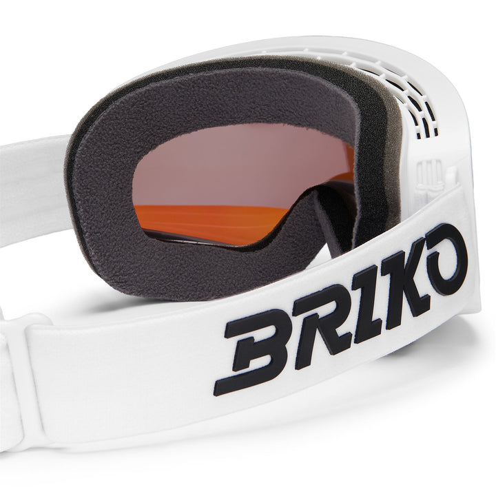 Lunettes de ski blanches unisexes avec traitement antibuée et protection UV 4