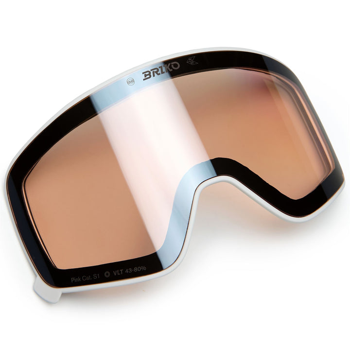 Lunettes de ski blanches unisexes avec traitement antibuée et protection UV 5