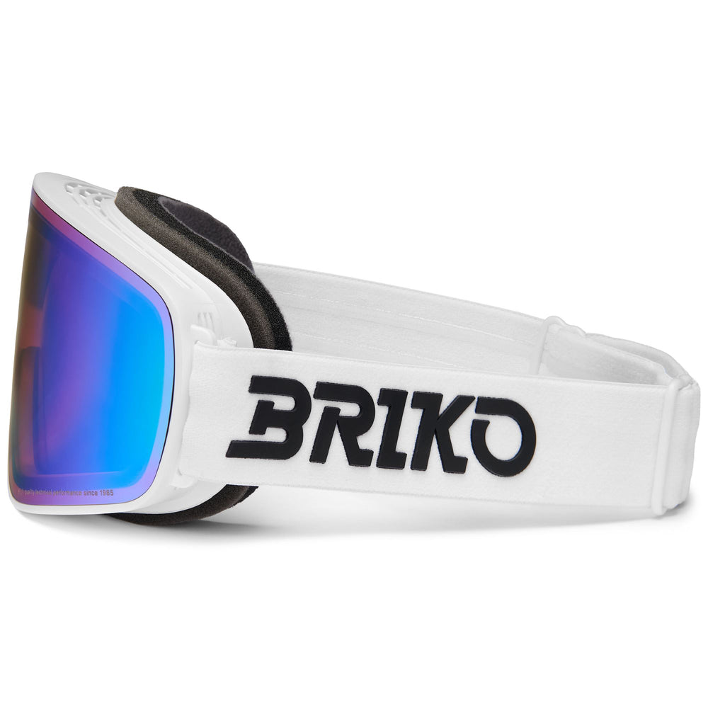 Maschera da sci unisex bianca con protezione antiappannamento e UV 02