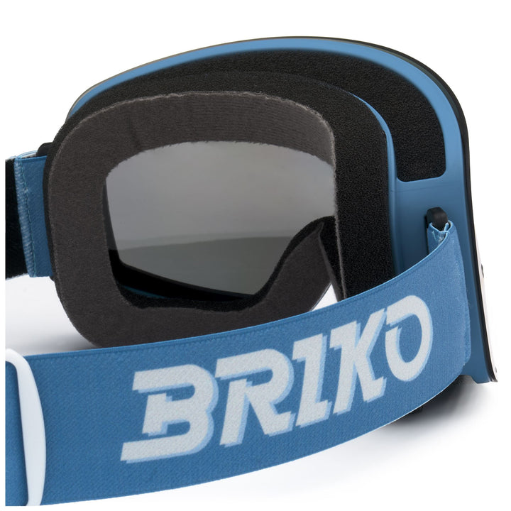 Maschera da sci unisex blu con protezione antiappannamento e UV 4