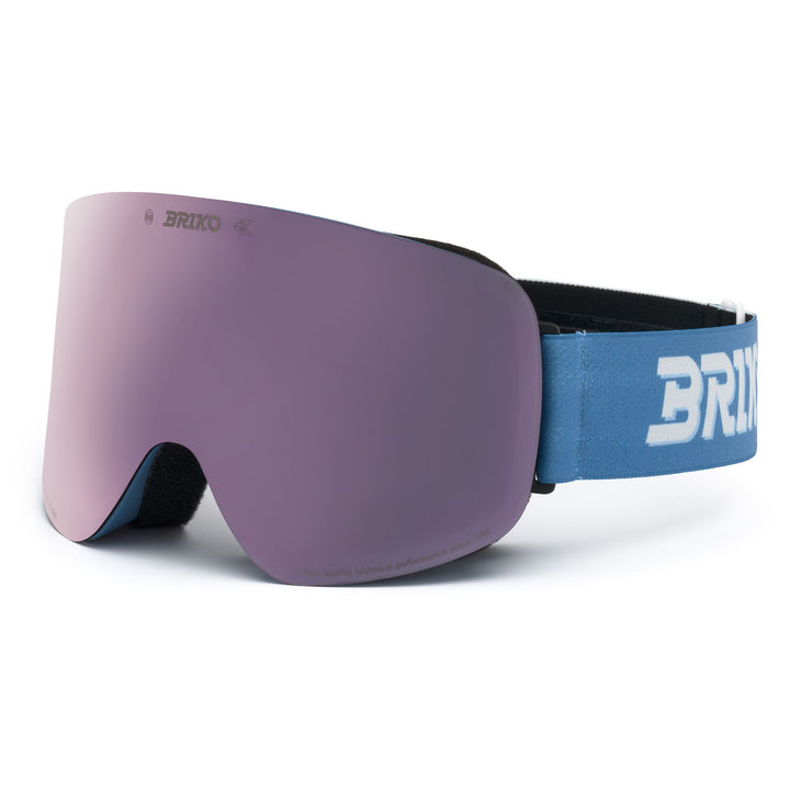 Maschera da sci unisex blu con protezione antiappannamento e UV 3